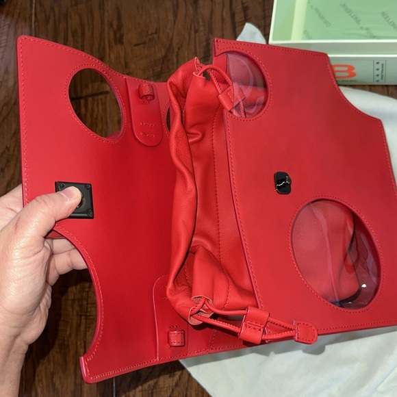 Brand new Authentic OFF WHITE Jitney RED BAG rare color ❤️ - Picture 4 of 8
